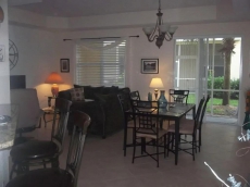 dining and living rm areas