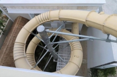 Penthouse Plummet - a Disney level thrill ride with light-show and sound inside!