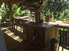 Sizo 2 bedroom wooden cottage, outdoor living