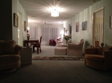 Parlor to reading area view