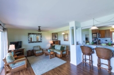 Beautiful Ocean View One Bedroom Condo Bordering Golf Course w/AC in Bedroom!