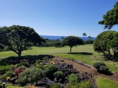 Beautiful Ocean View One Bedroom Condo Bordering Golf Course w/AC in Bedroom!