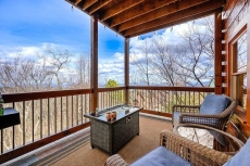 Enjoy a drink around the firepit on the main deck.