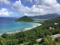 View of Smuggler’s beach from villa
