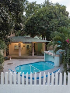 OFFICE RECEPTION & 9x14 SMALL WATERFALL POOL AREA