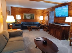 Six Bedroom Lakefront Log Home With A Dock Slip On Deep Creek Lake.