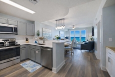 Decked out kitchen and cofee bar