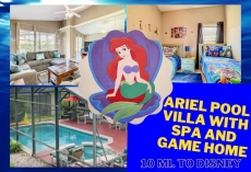 Ariel Pool Home W/Spa-10 Mi To Disney