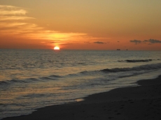 Sunset on our beach!!