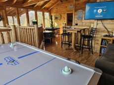 Air Hockey, TV, game console, arcades, poker & checker/chess tables