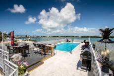 40 feet of pool to relax overlooking the Bay