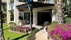 Simple entrance/exit to the back patio of 1701