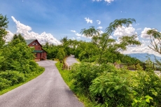 Long private driveway