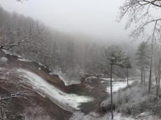 Winter view from deck
