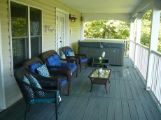 Hot tub deck