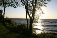 Lake Erie waterfront view from family room