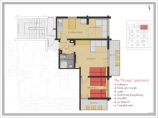 Top floor, central apartment with stunning views