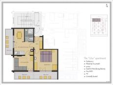 Cozy top floor apartment with stunning views