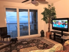 50 inch TV and Activity Guide in Penthouse along with over 50 books, games, and puzzles