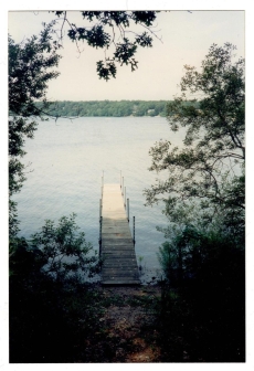 Dock at other side of the peninsula, sunny in the morning