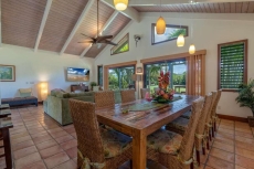 Dining and living areas