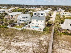 Beach view next to walkover