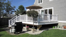 Deck area off the dining room