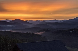 1 BR Mountain View Cabin Rental in Pigeon Forge, Tennessee