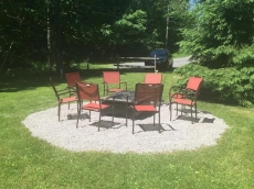 Fire Pit view from the balcony