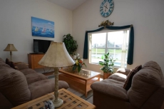 Pool view in the living area