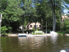 VIEW OF HOUSE FROM KAYAK