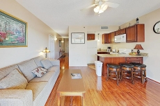Double-Unit Condo with River Views, Walkable Locale & Free Parking