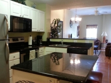 Kitchen with Island, fully stocked!