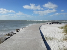 Pier at famous Johns Pass, 5 min. walk.
