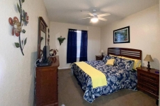 Master bedroom with King bed, work desk, TV, cable and en suite bathroom. Large walk in closet holds the strollers, pack n play, cooler, high chair and extra towels.