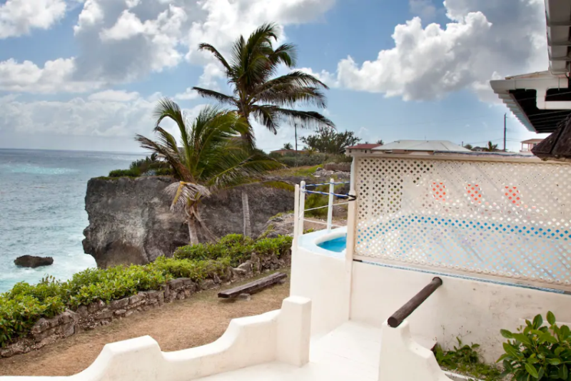 TEACHNSONG,Ocean City Barbados Romantic Caribbean Villa on cliff with Breathtaking view