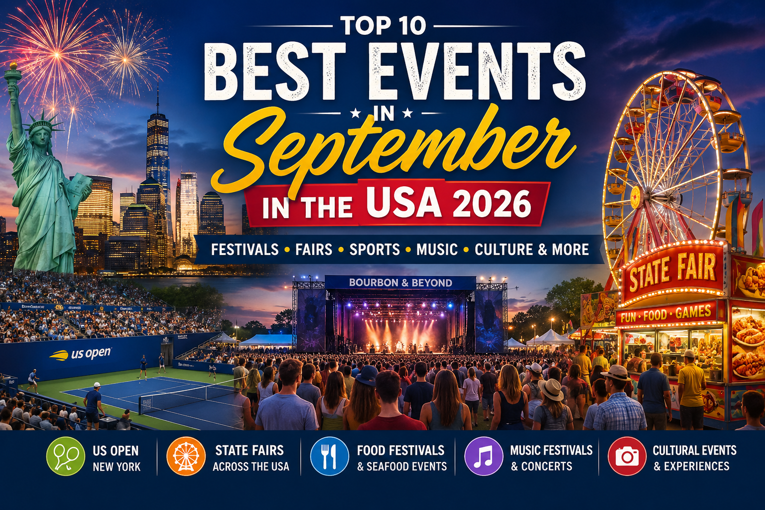 Best events in September 2026 USA featuring festivals, fairs, sports and music even