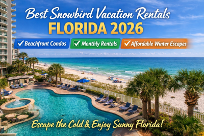 Best snowbird vacation rentals in Florida 2026 beachfront condo with ocean view and pool